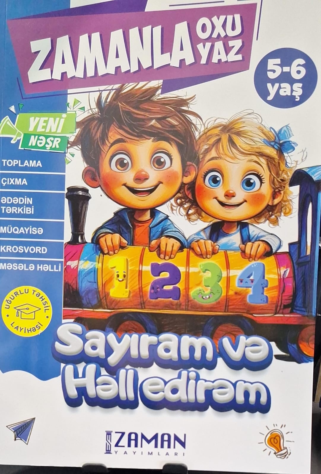 Zamanla oxu yaz 5-6 yaş sayıram və həll edirəm