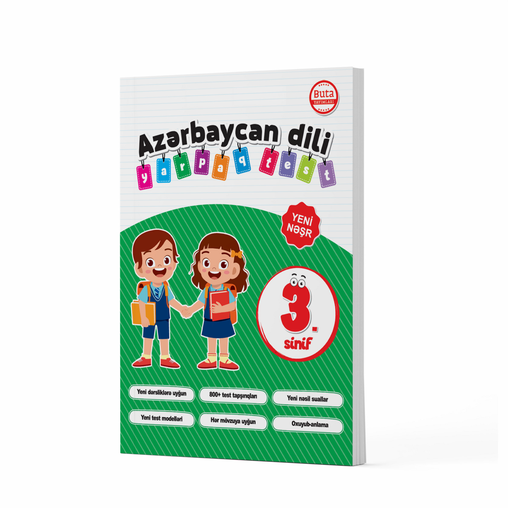 Tədris vəsaiti Buta Yayımları Azərbaycan Dili Yarpaq Test 3 sinif