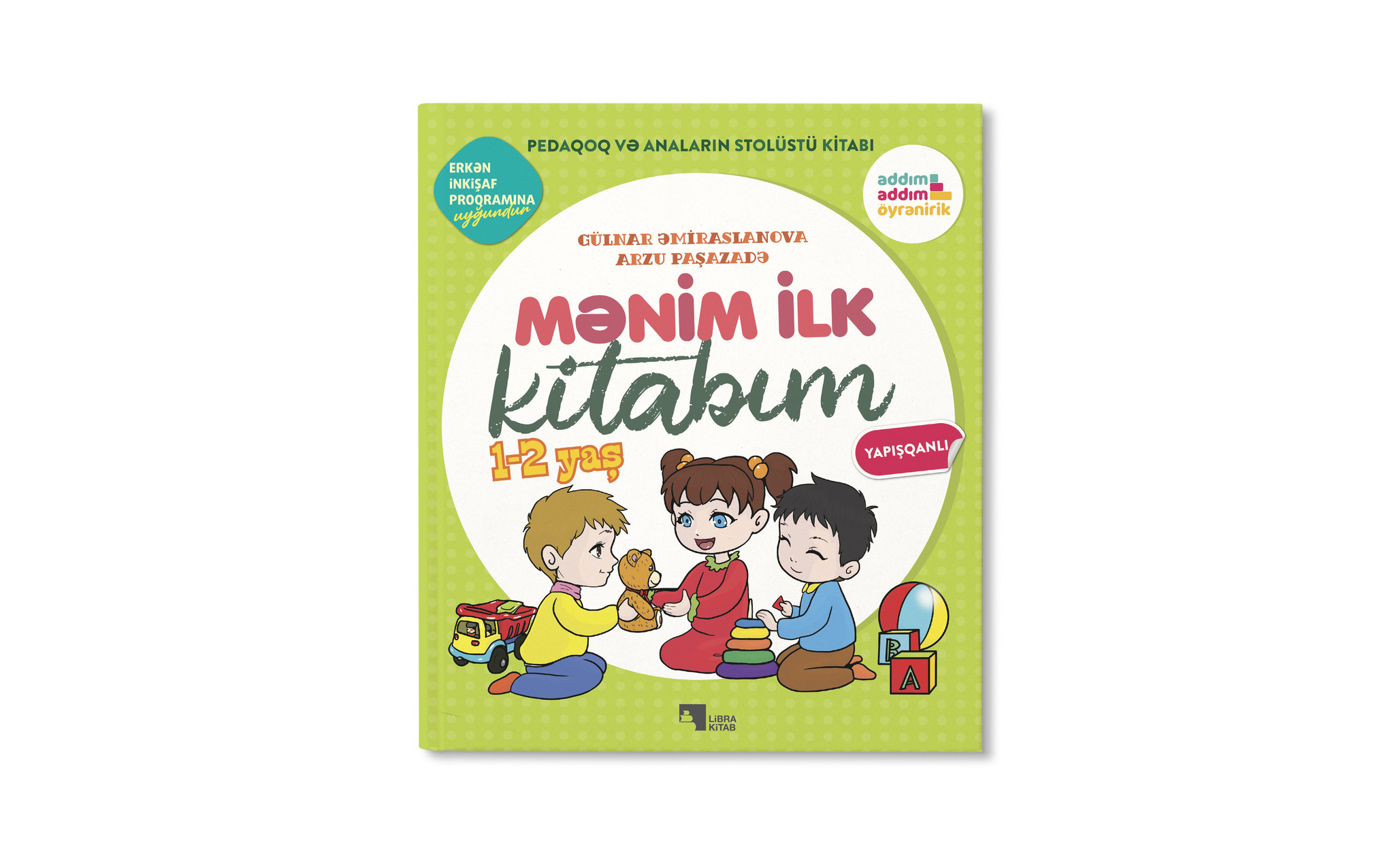 Mənim ilk kitabım 1-2 yaş. Yapışqanlı